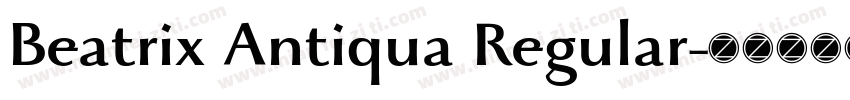 Beatrix Antiqua Regular字体转换